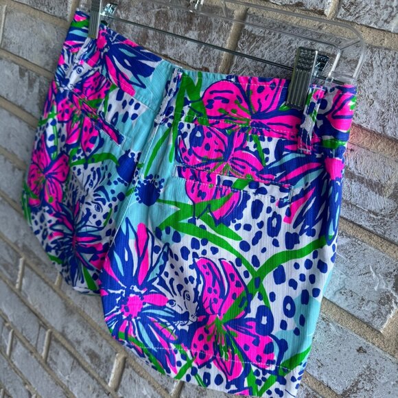 Lilly Pulitzer Colorful Floral The Callahan Shorts Women's Size 0 - Picture 7 of 10
